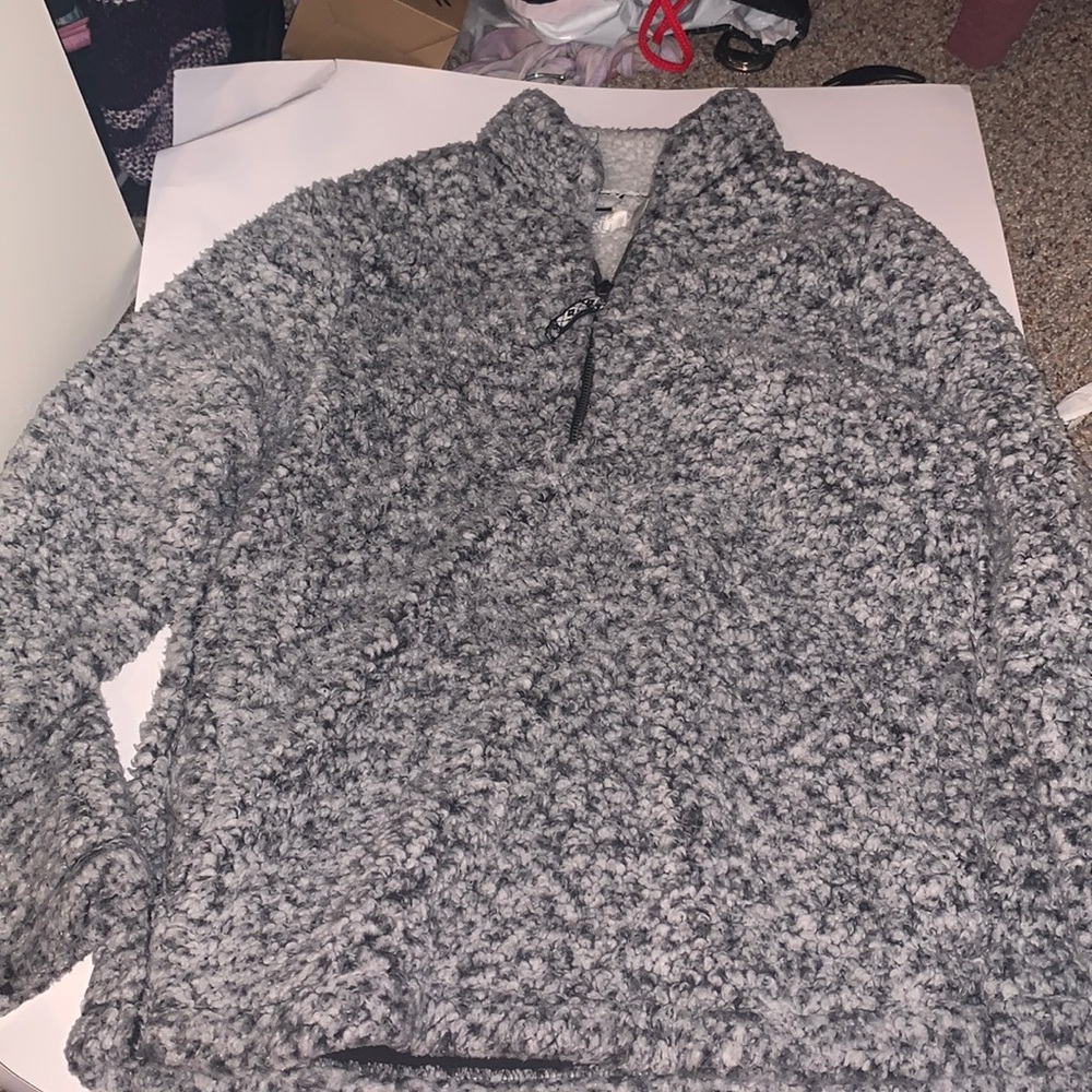 Fuzzy zip up